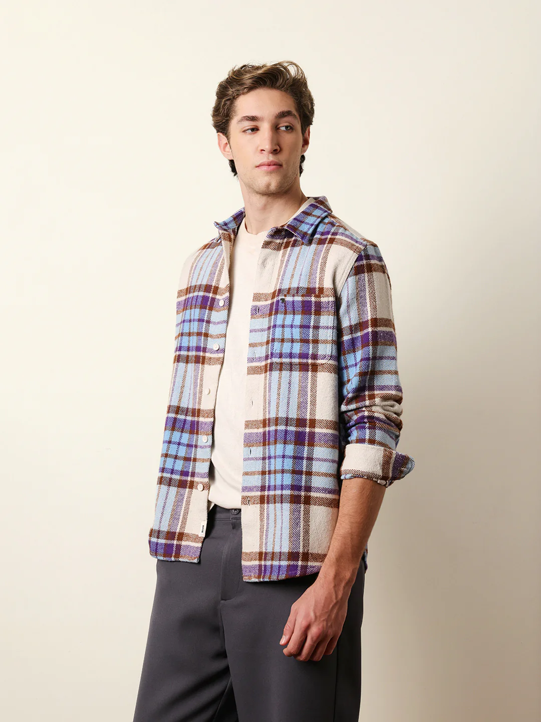 Men Checked Casual Full-Sleeve Shirt - Image 4