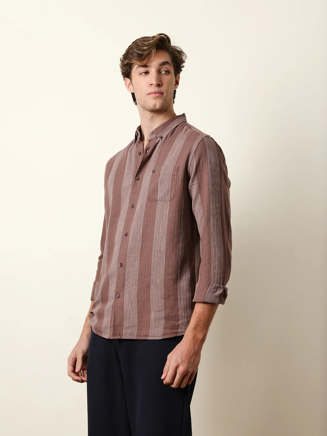 Men Checked Casual Full-Sleeve Shirt - Image 4