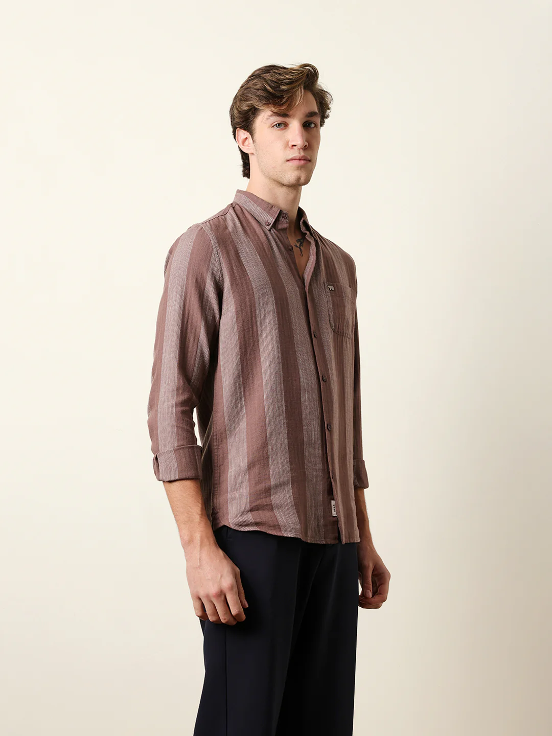 Men Checked Casual Full-Sleeve Shirt - Image 5