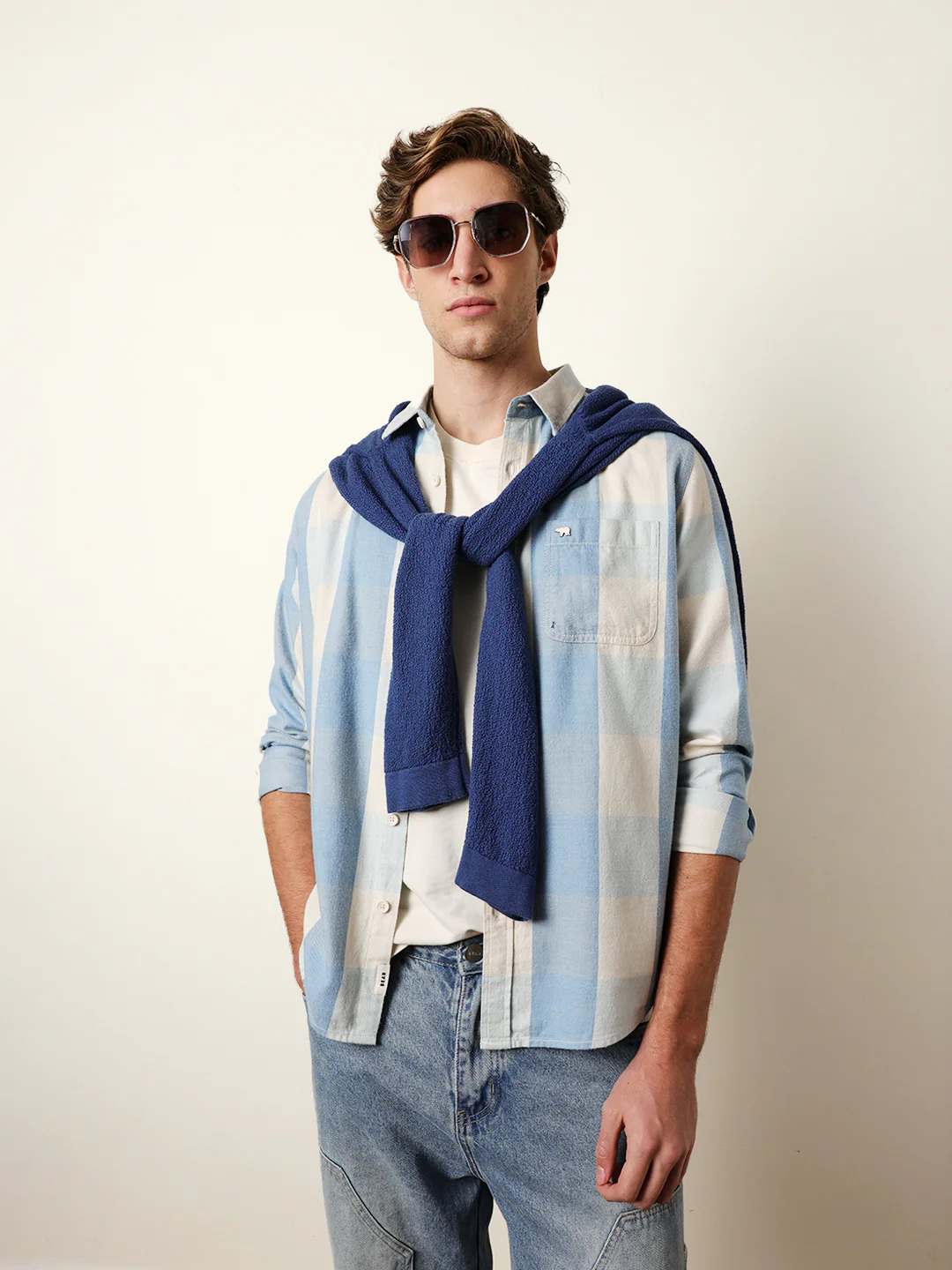 Men Checked Casual Full-Sleeve Shirt