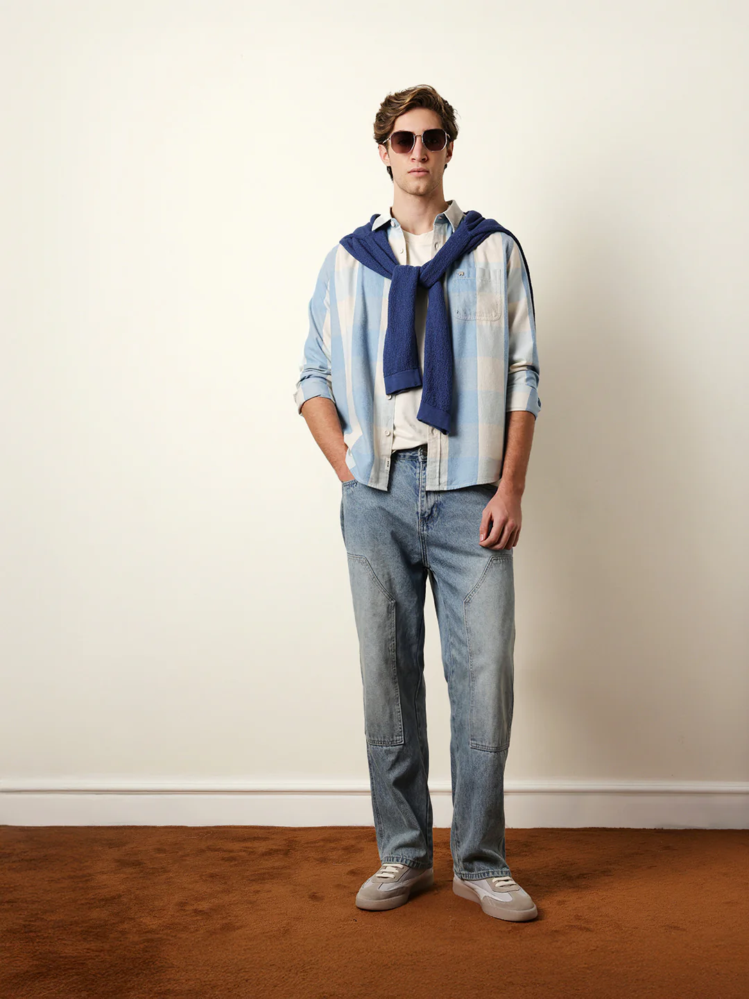 Men Checked Casual Full-Sleeve Shirt - Image 2