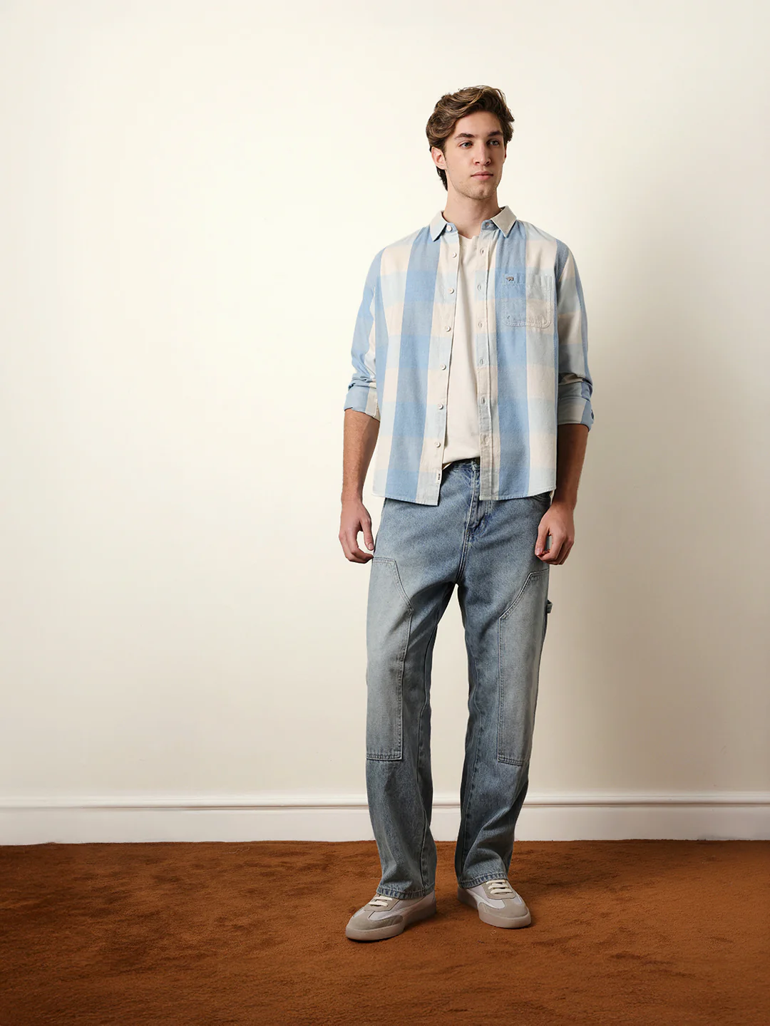 Men Checked Casual Full-Sleeve Shirt - Image 8