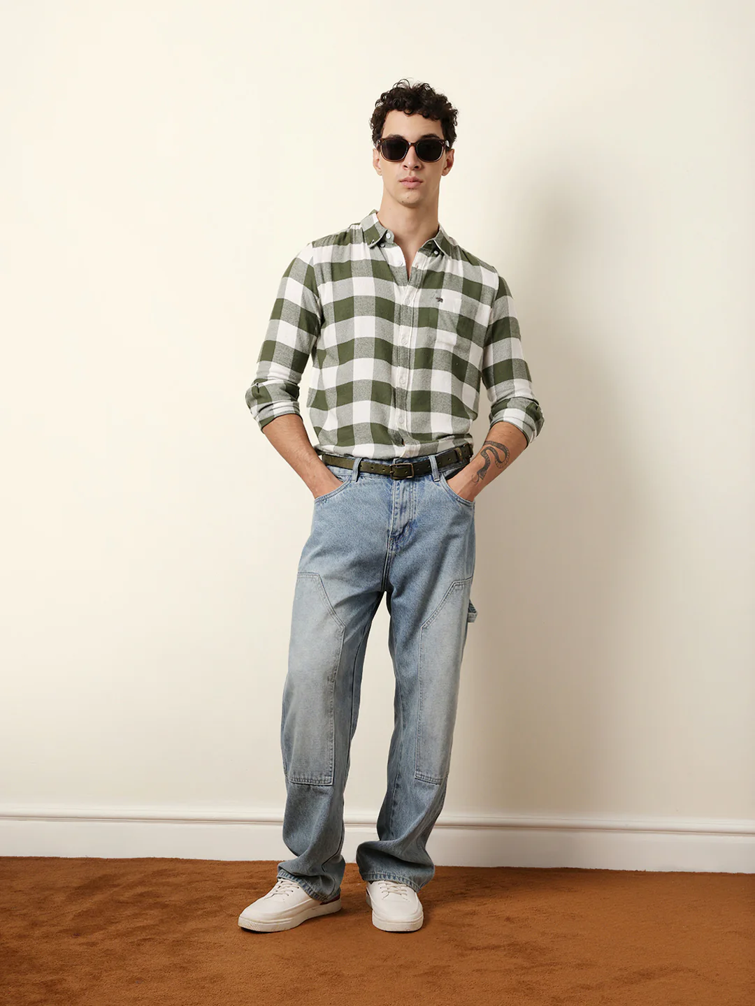 Men Checked Casual Full-Sleeve Shirt - Image 2