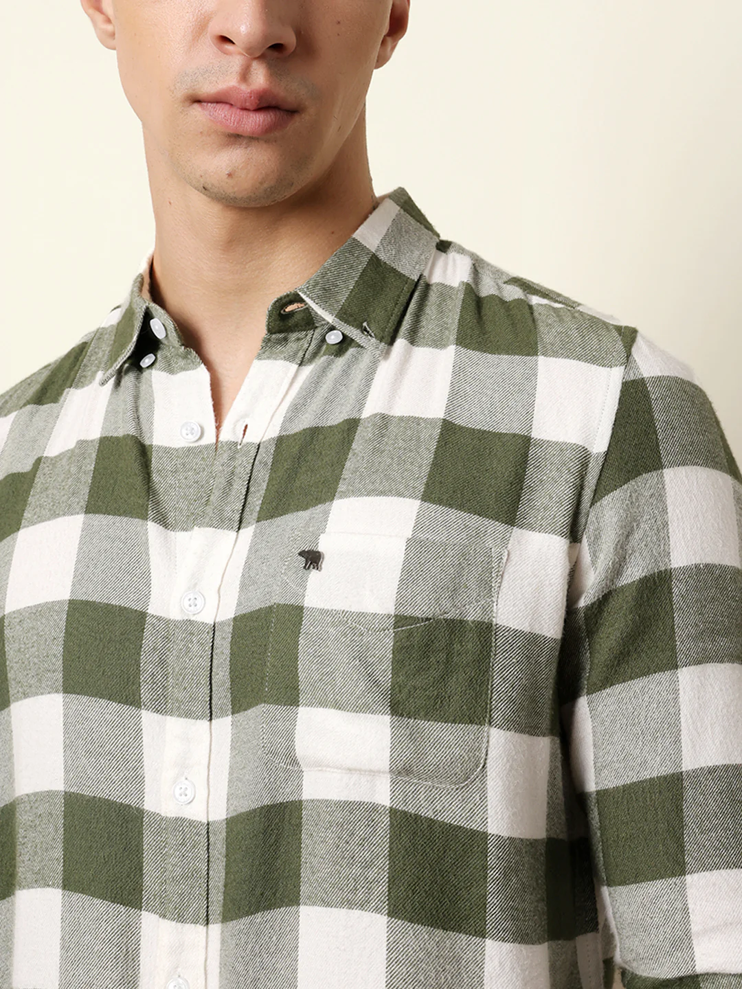 Men Checked Casual Full-Sleeve Shirt - Image 6