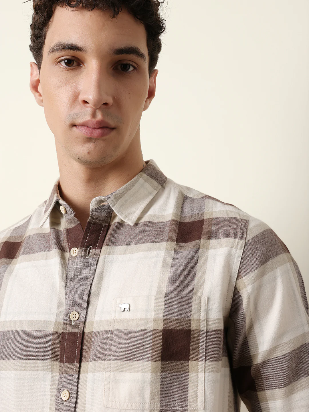 Men Checked Casual Full-Sleeve Shirt - Image 6