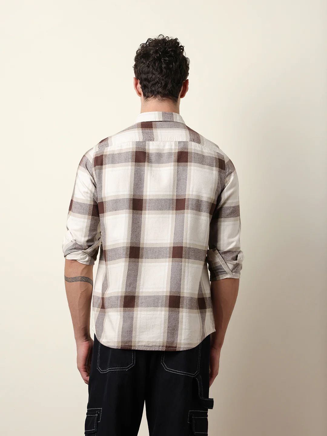 Men Checked Casual Full-Sleeve Shirt - Image 7