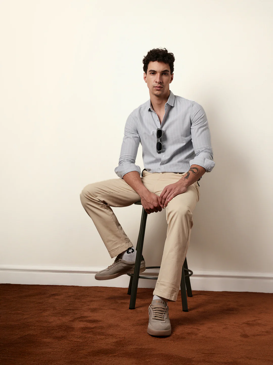 Men Checked Casual Full-Sleeve Shirt - Image 2