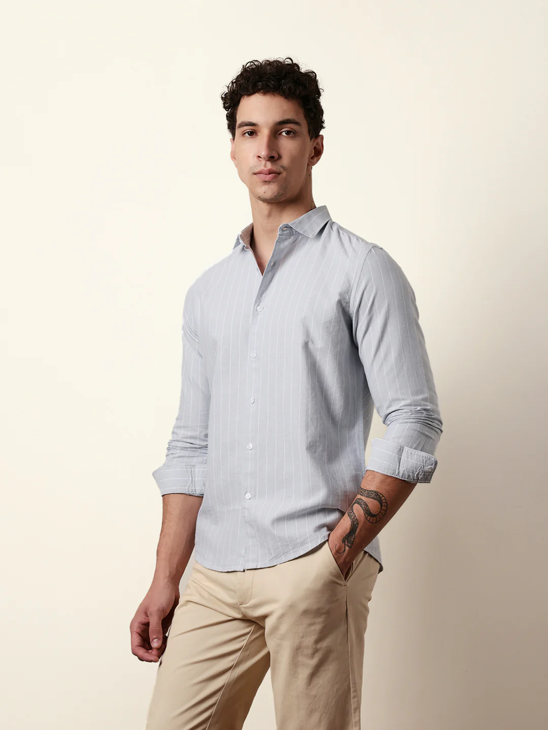 Men Checked Casual Full-Sleeve Shirt - Image 4