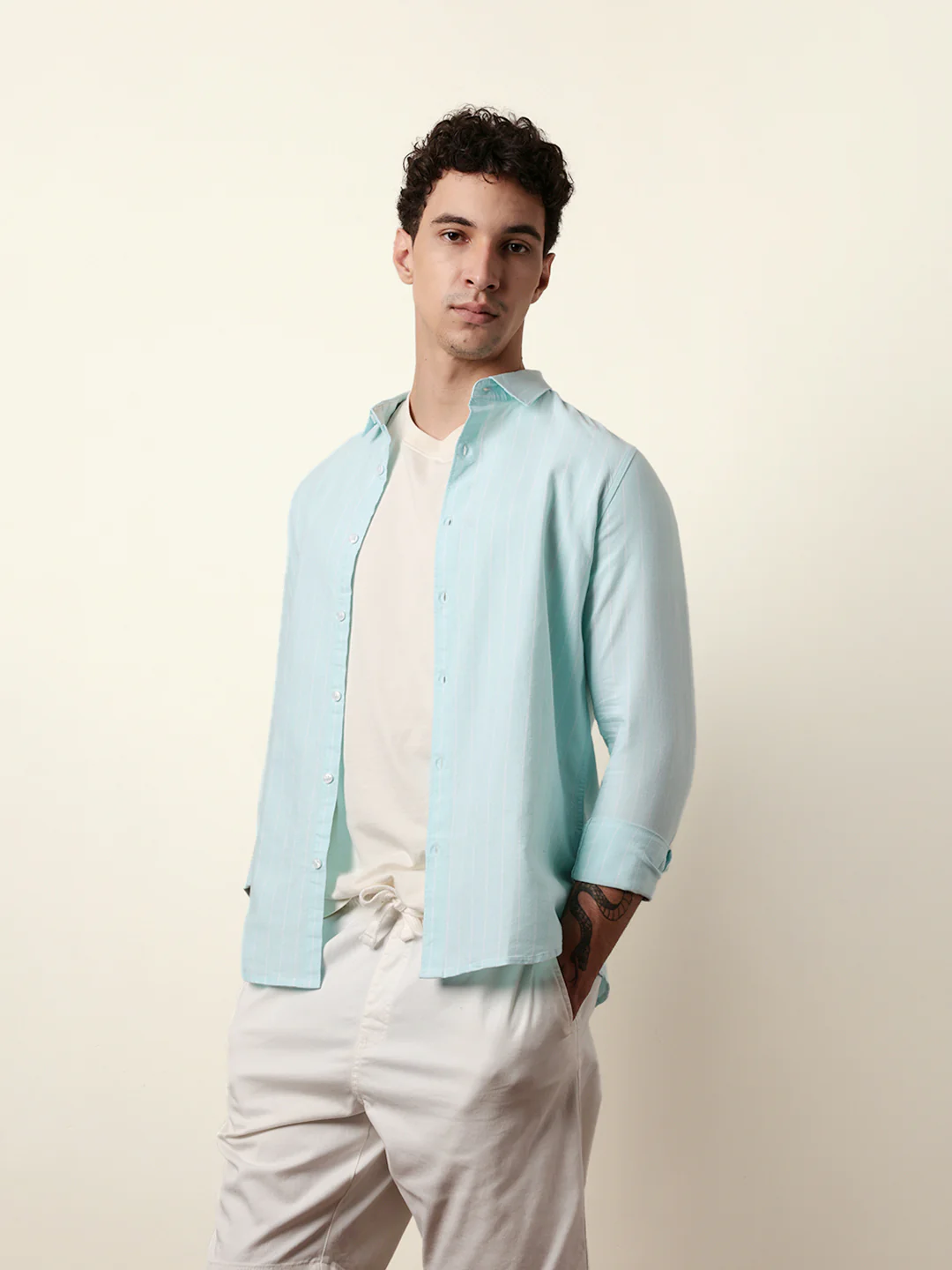 Men Checked Casual Full-Sleeve Shirt - Image 4