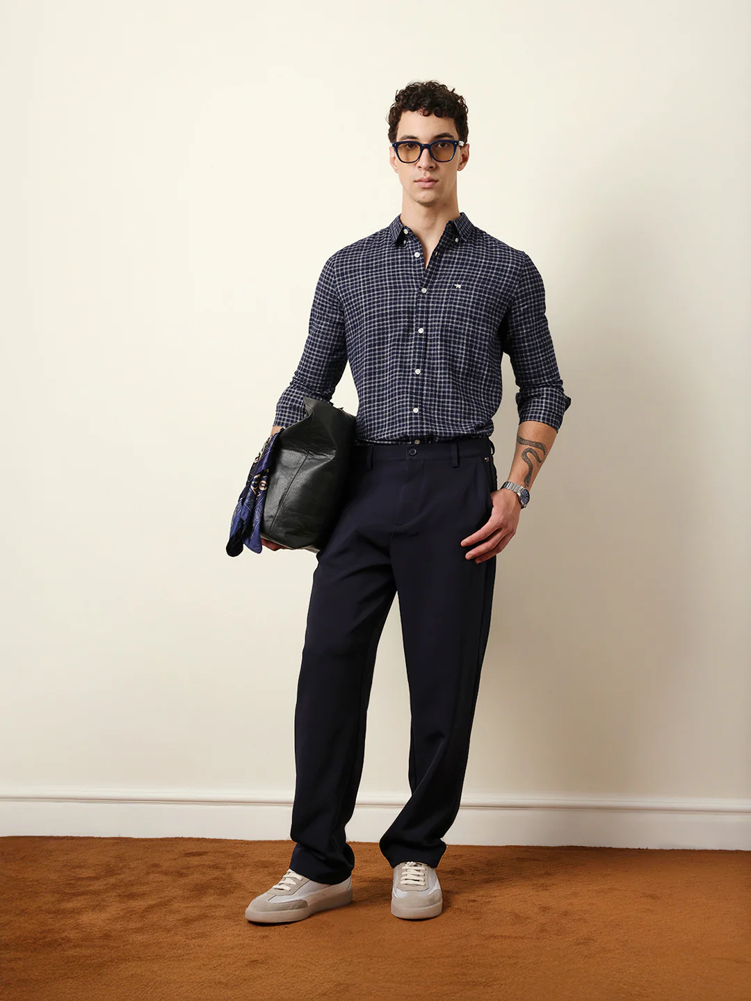 Men Checked Casual Full-Sleeve Shirt - Image 2
