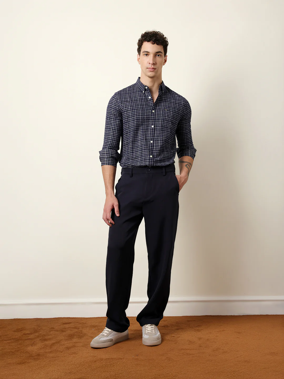 Men Checked Casual Full-Sleeve Shirt - Image 8