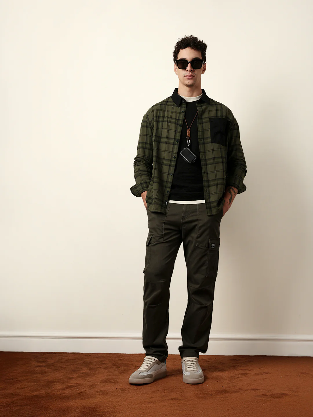 Men Checked Casual Full-Sleeve Shirt - Image 2