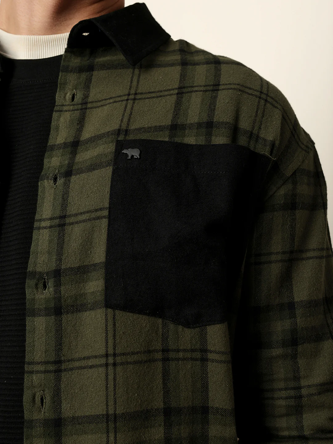 Men Checked Casual Full-Sleeve Shirt - Image 6