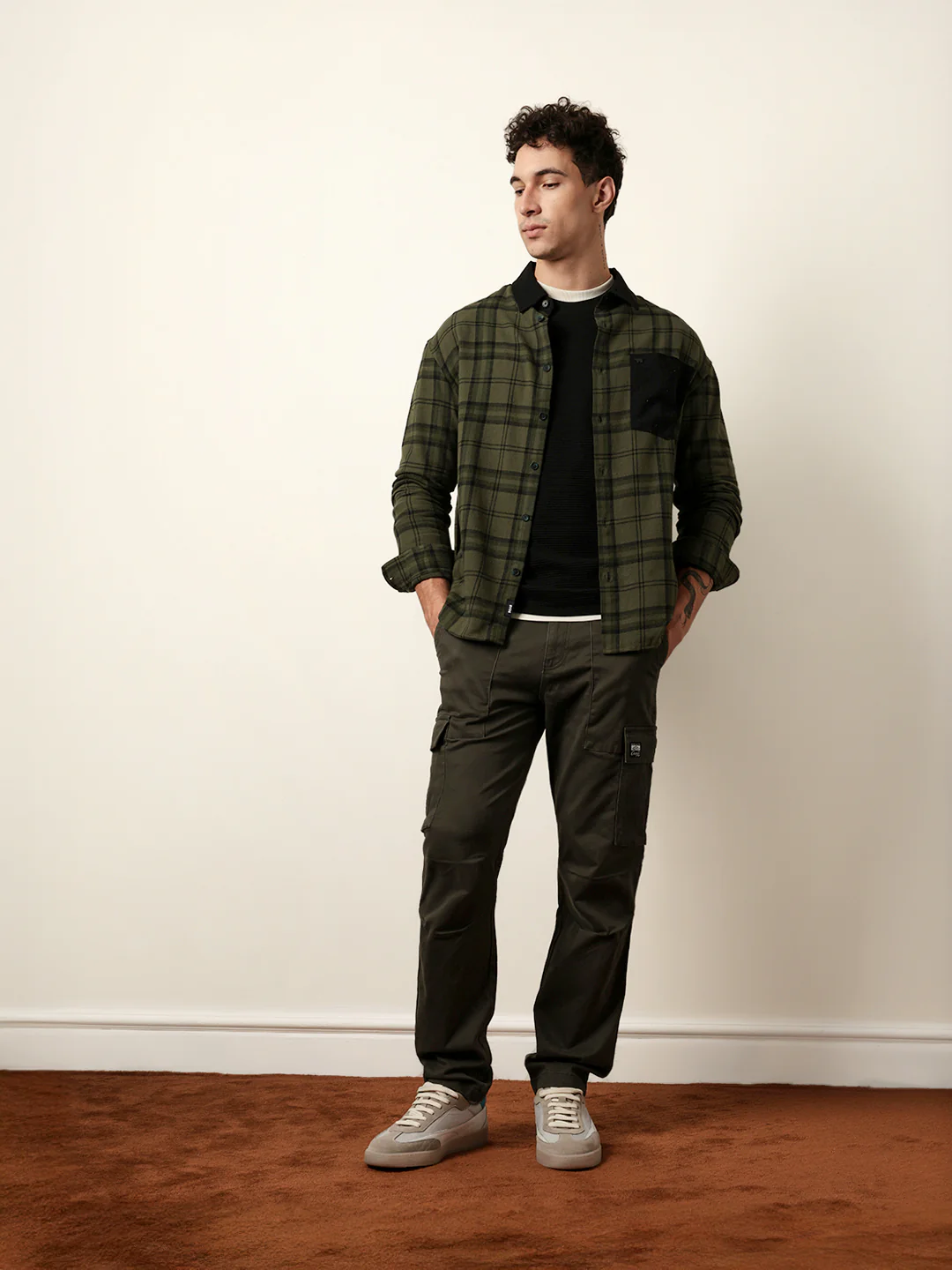 Men Checked Casual Full-Sleeve Shirt - Image 8