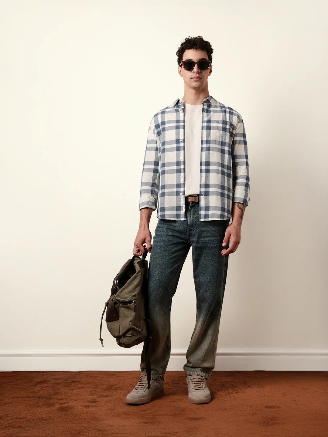 Men Checked Casual Full-Sleeve Shirt - Image 2