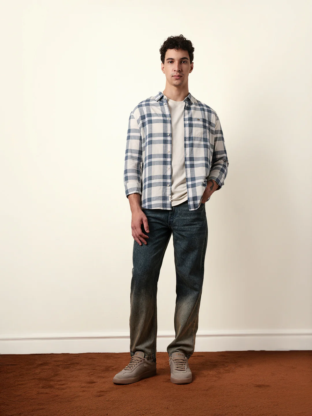 Men Checked Casual Full-Sleeve Shirt - Image 8
