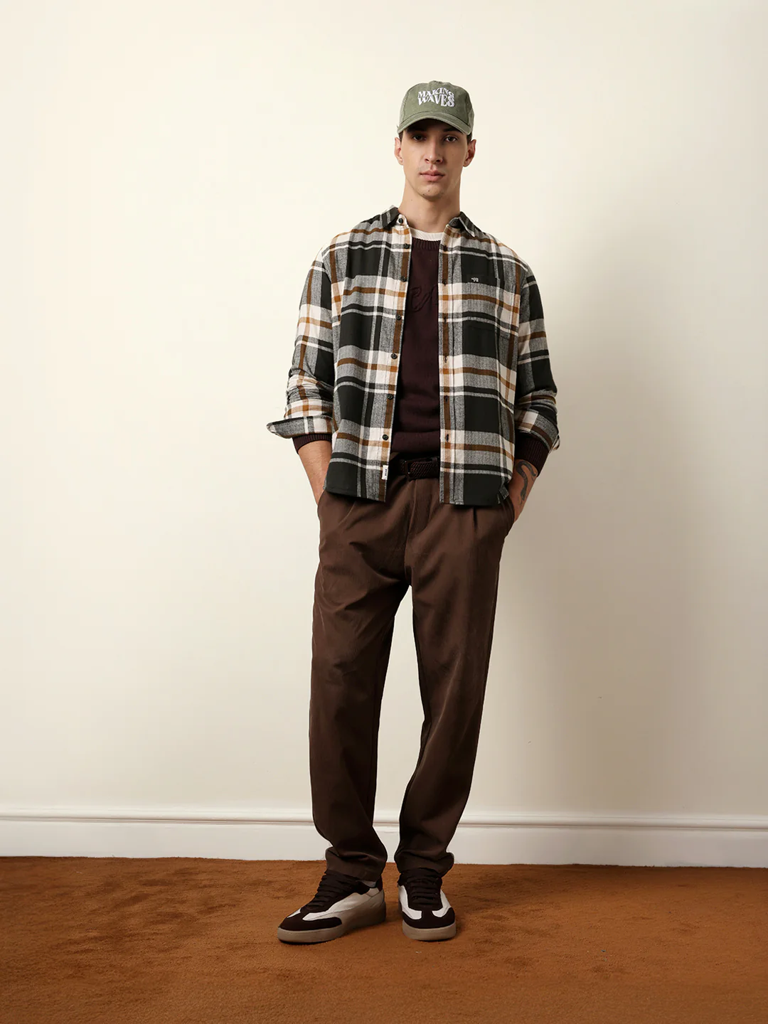 Men Checked Casual Full-Sleeve Shirt - Image 2