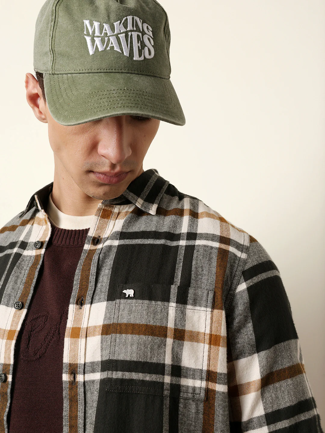 Men Checked Casual Full-Sleeve Shirt - Image 6