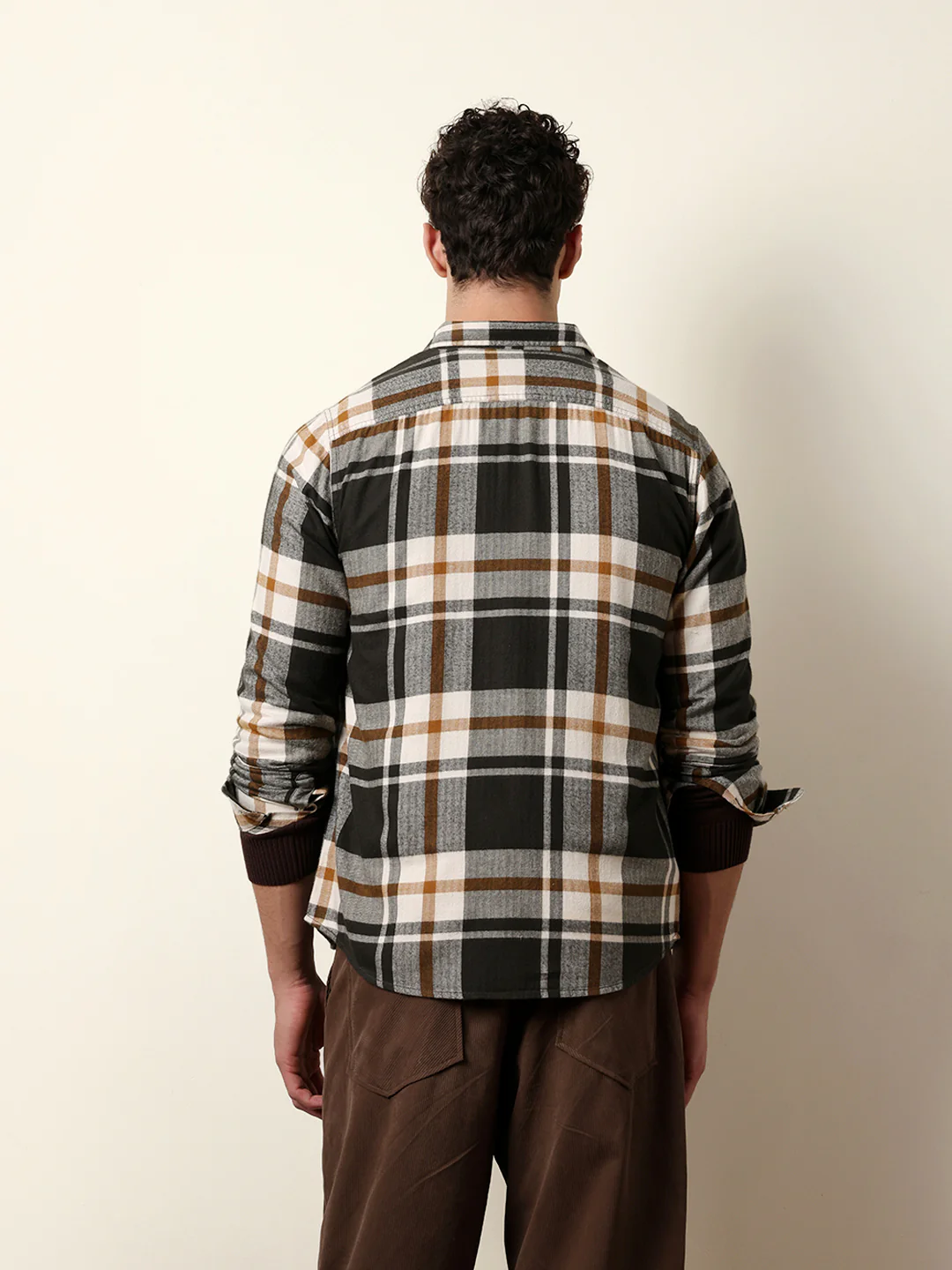 Men Checked Casual Full-Sleeve Shirt - Image 7