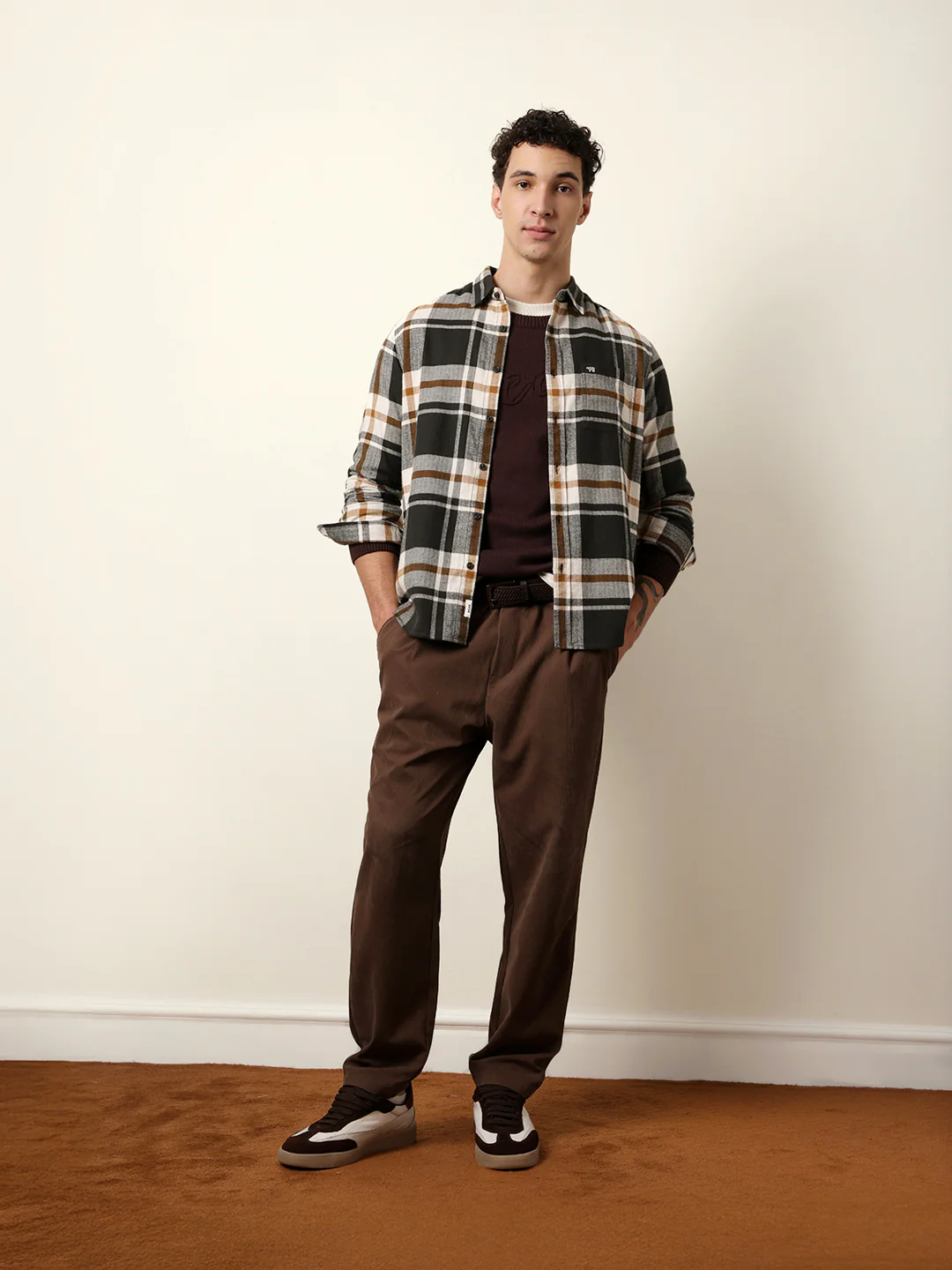 Men Checked Casual Full-Sleeve Shirt - Image 8