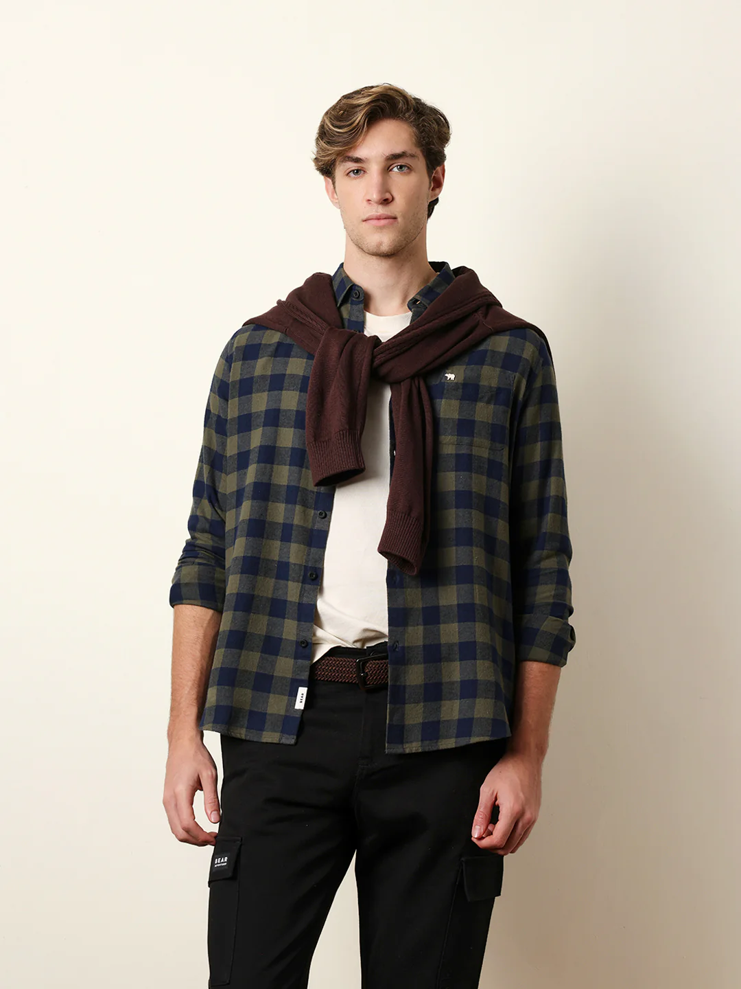Men Checked Casual Full-Sleeve Shirt