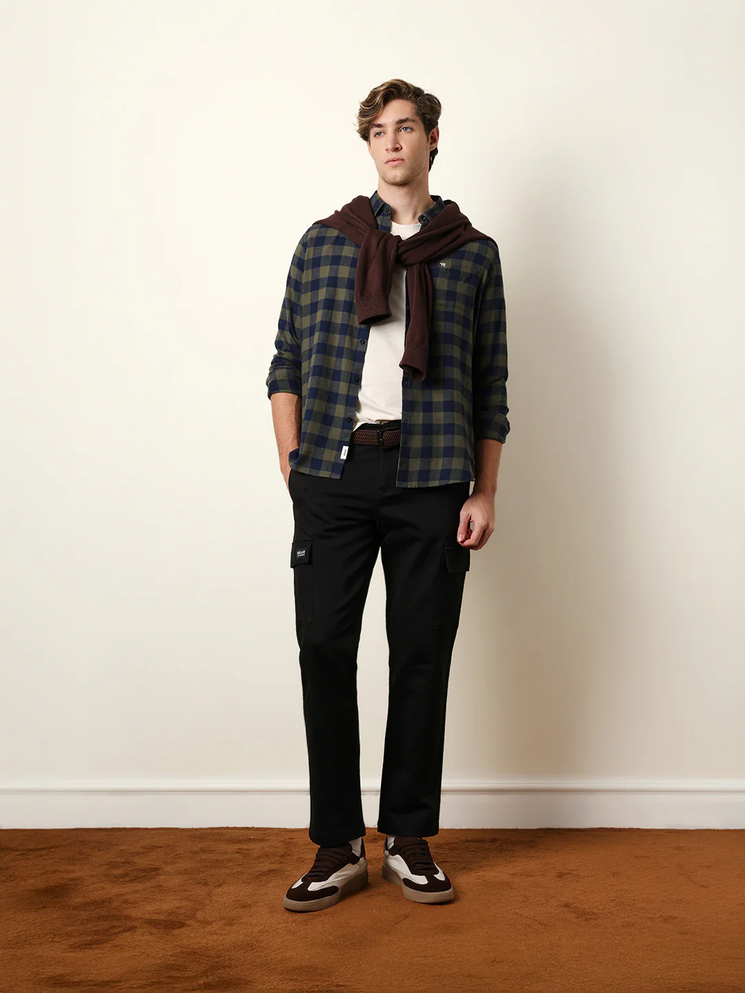 Men Checked Casual Full-Sleeve Shirt - Image 2