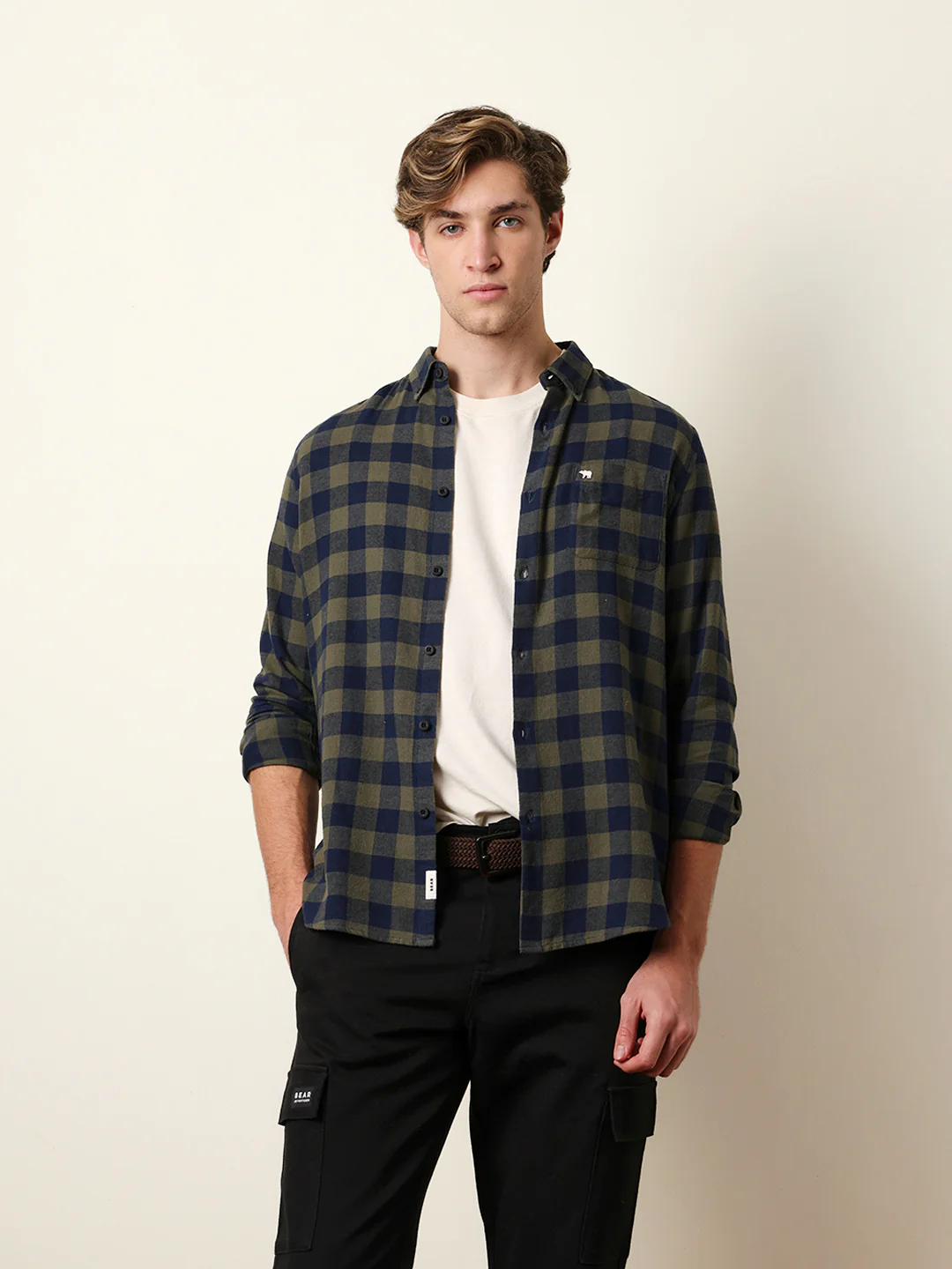 Men Checked Casual Full-Sleeve Shirt - Image 3