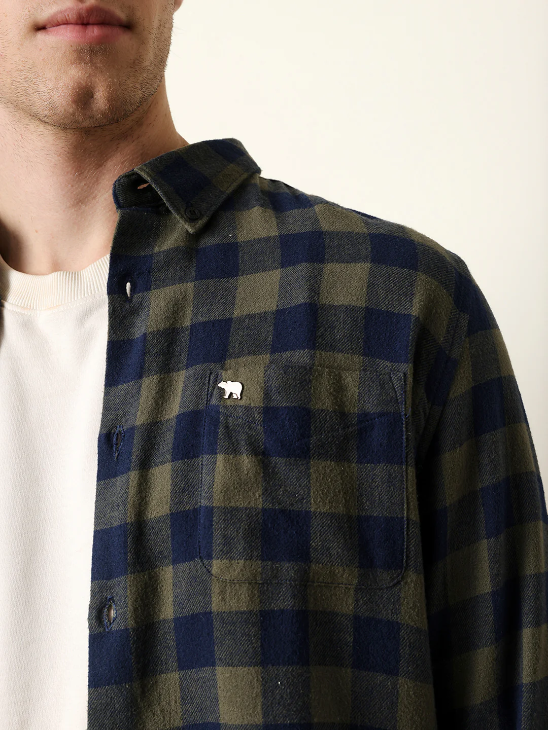 Men Checked Casual Full-Sleeve Shirt - Image 6