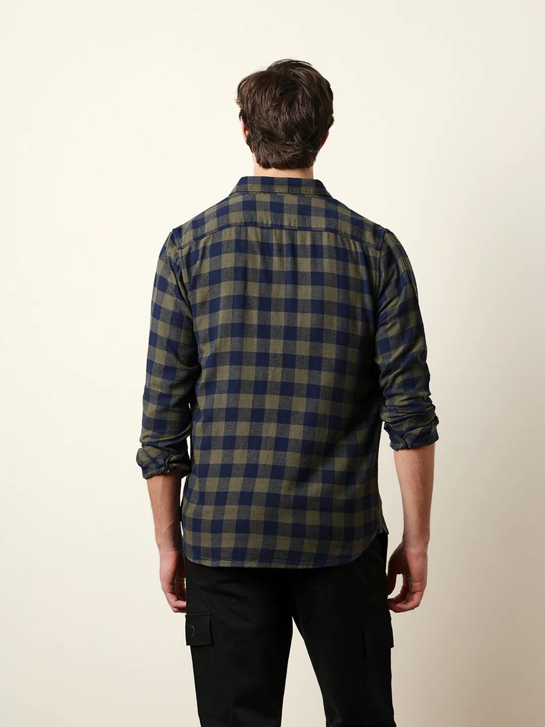 Men Checked Casual Full-Sleeve Shirt - Image 7