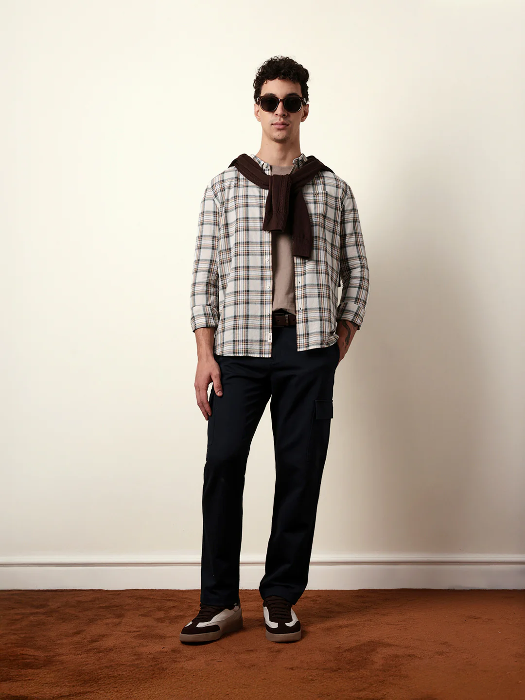Men Checked Casual Full-Sleeve Shirt - Image 2