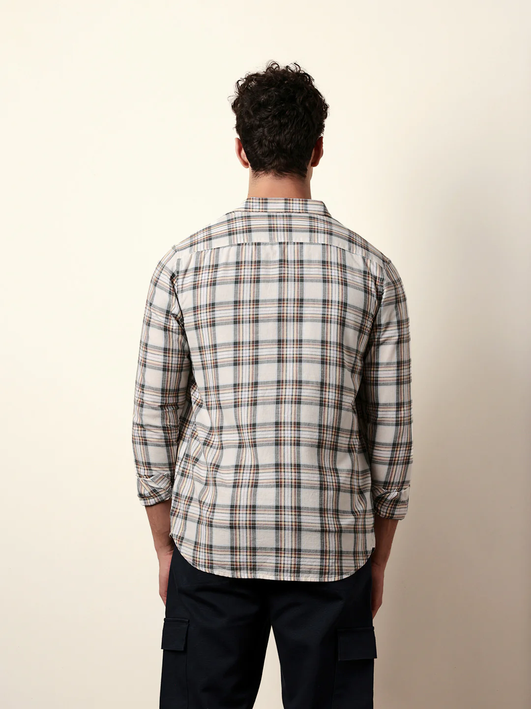Men Checked Casual Full-Sleeve Shirt - Image 7