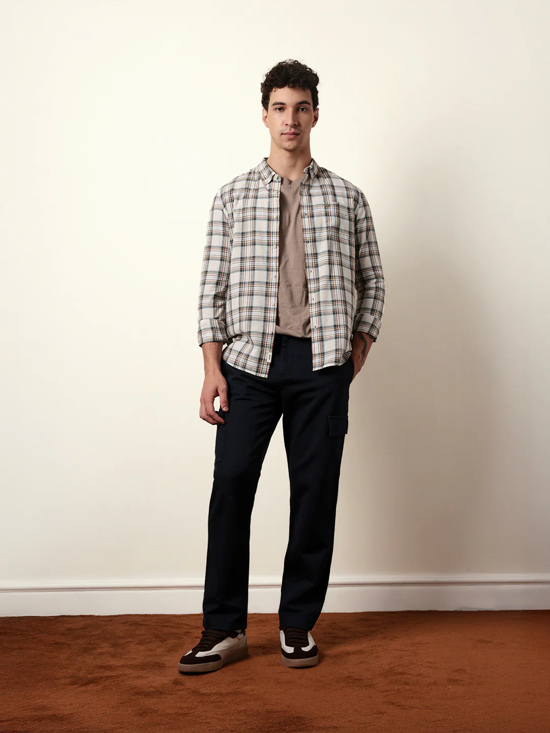 Men Checked Casual Full-Sleeve Shirt - Image 8