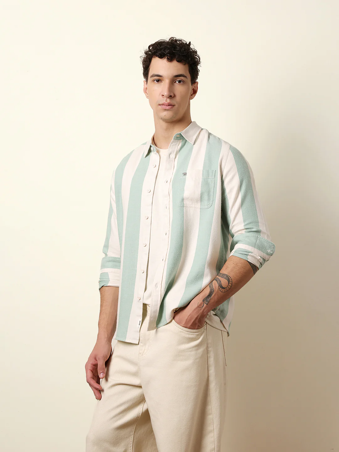 Men Checked Casual Full-Sleeve Shirt - Image 4
