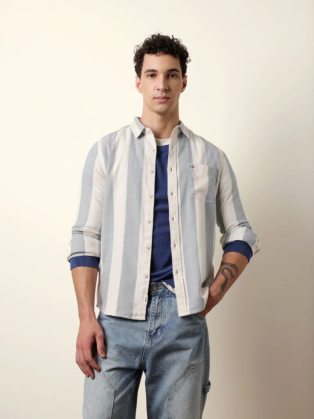 Men Checked Casual Full-Sleeve Shirt
