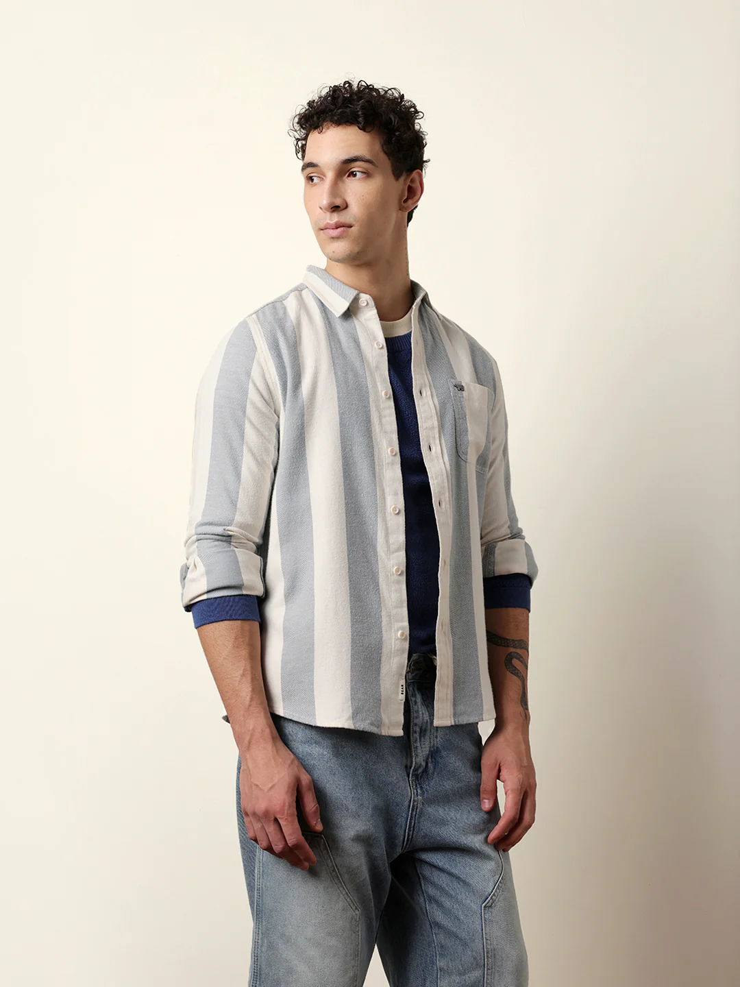 Men Checked Casual Full-Sleeve Shirt - Image 5