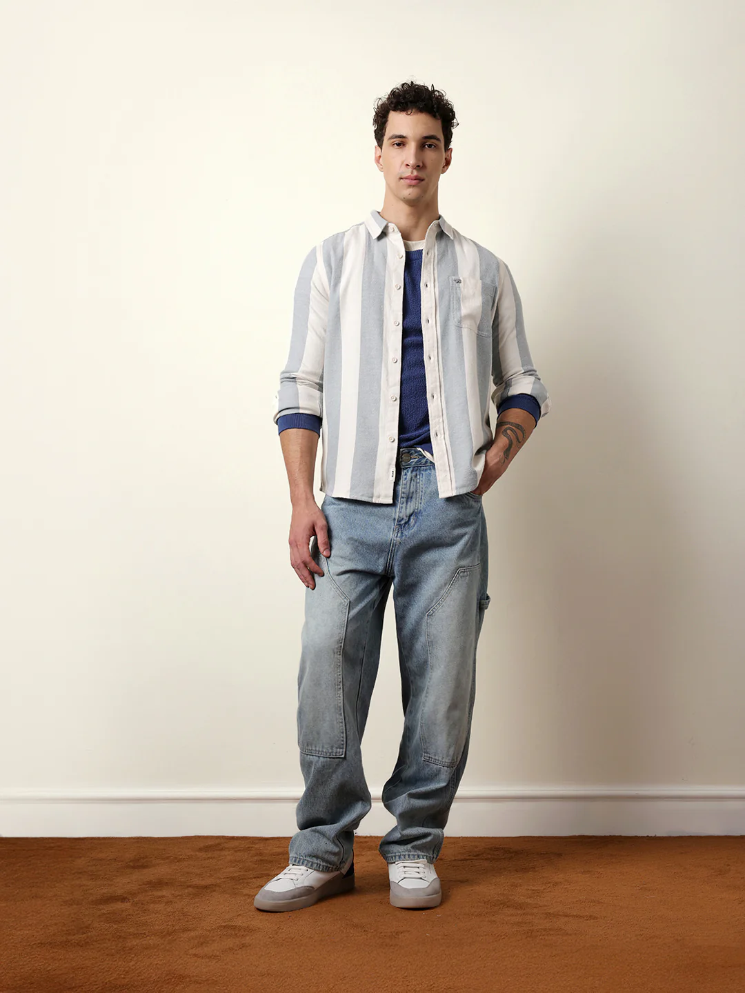 Men Checked Casual Full-Sleeve Shirt - Image 8