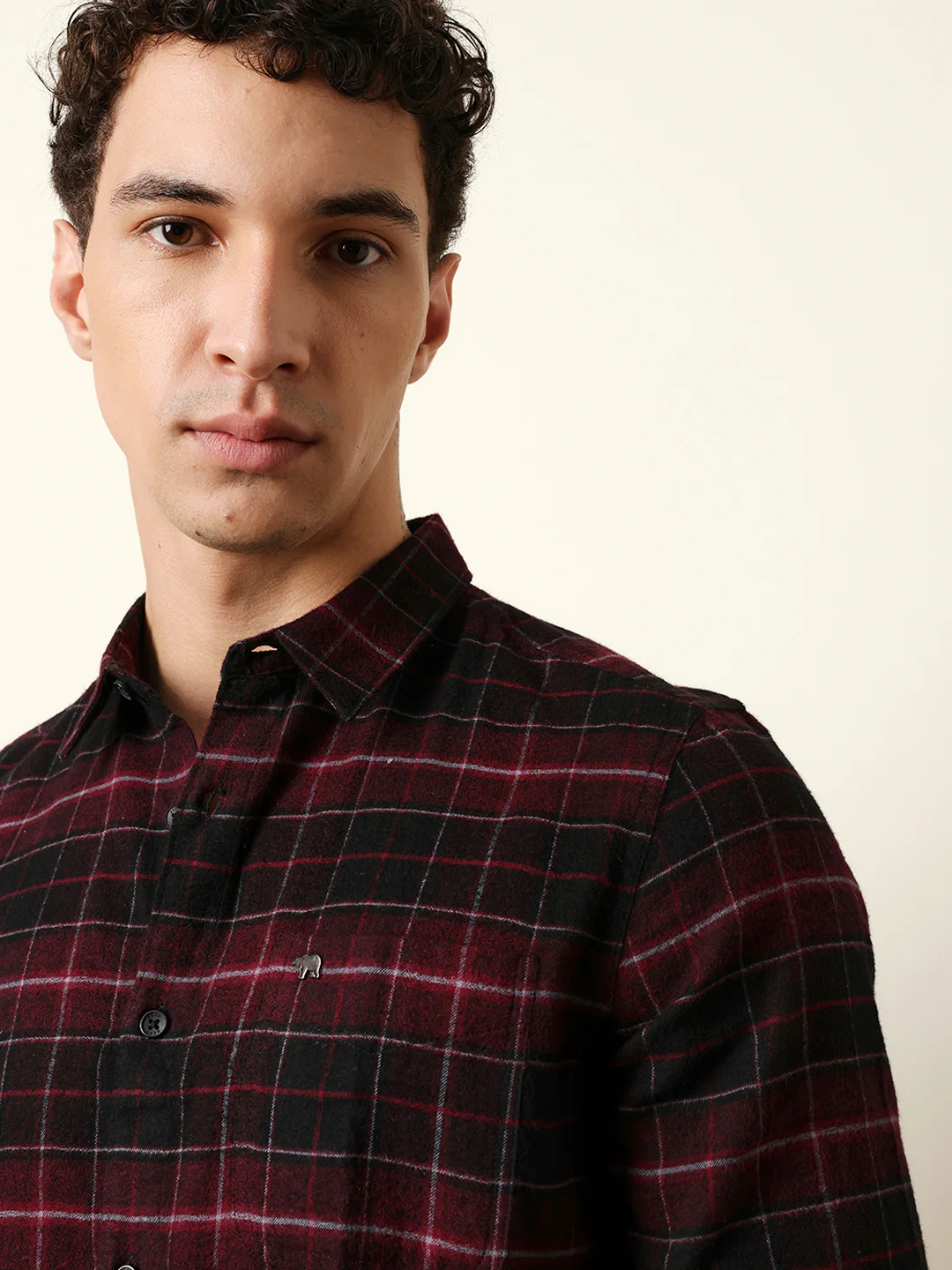 Men Checked Casual Full-Sleeve Shirt - Image 6