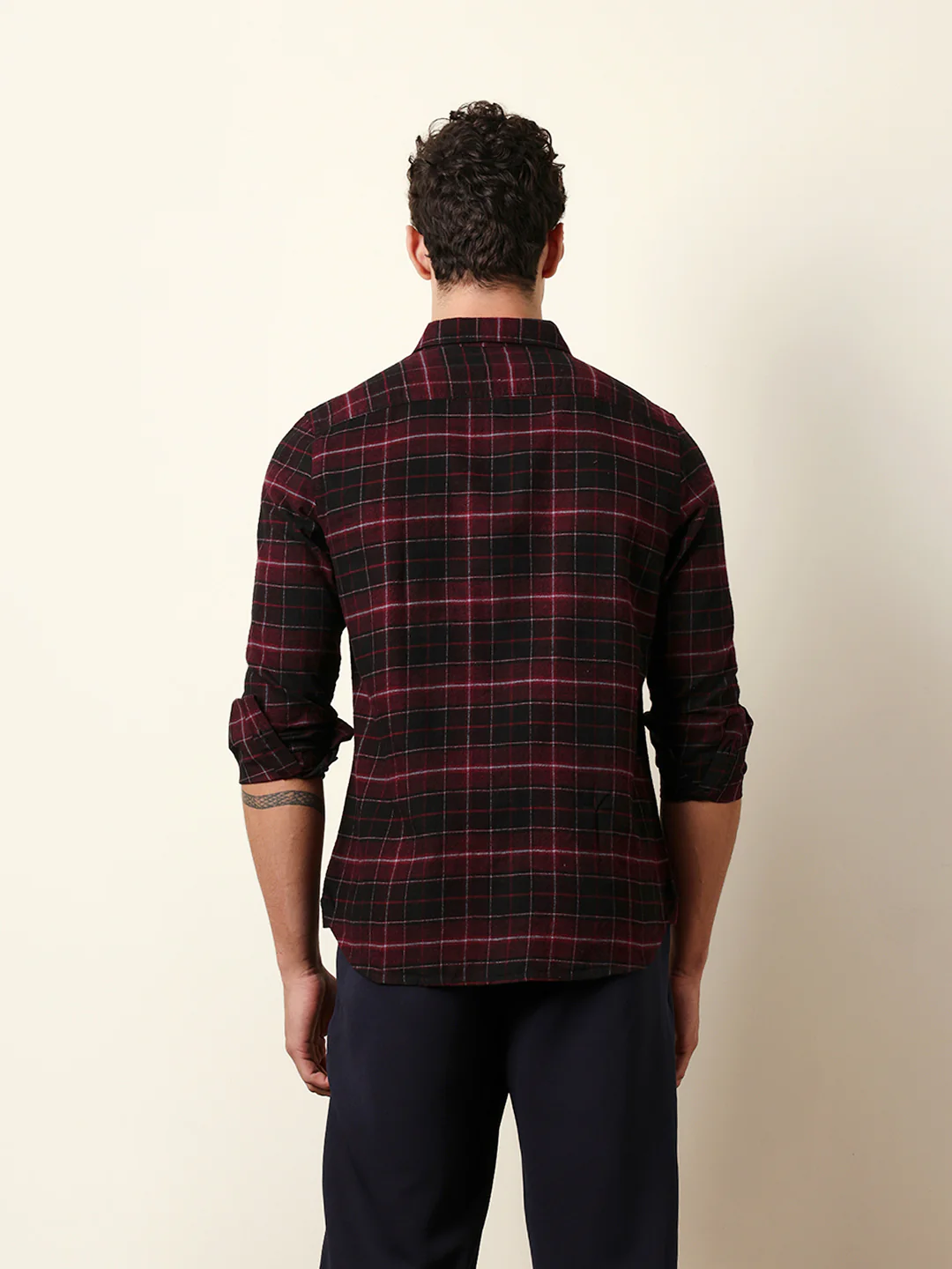 Men Checked Casual Full-Sleeve Shirt - Image 7