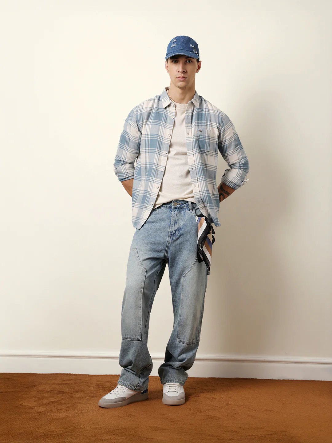 Men Checked Casual Full-Sleeve Shirt - Image 2