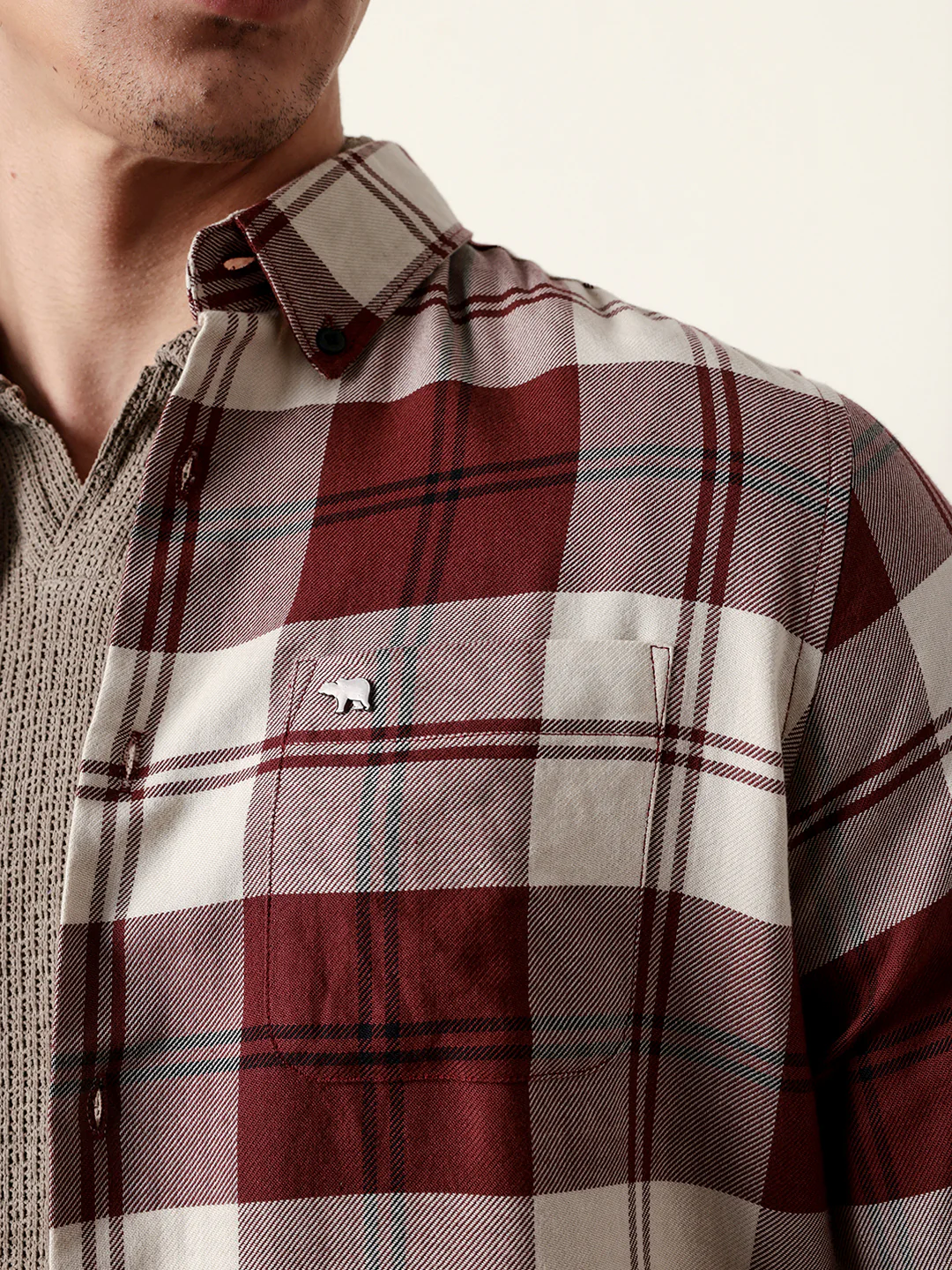 Men Checked Casual Full-Sleeve Shirt - Image 6