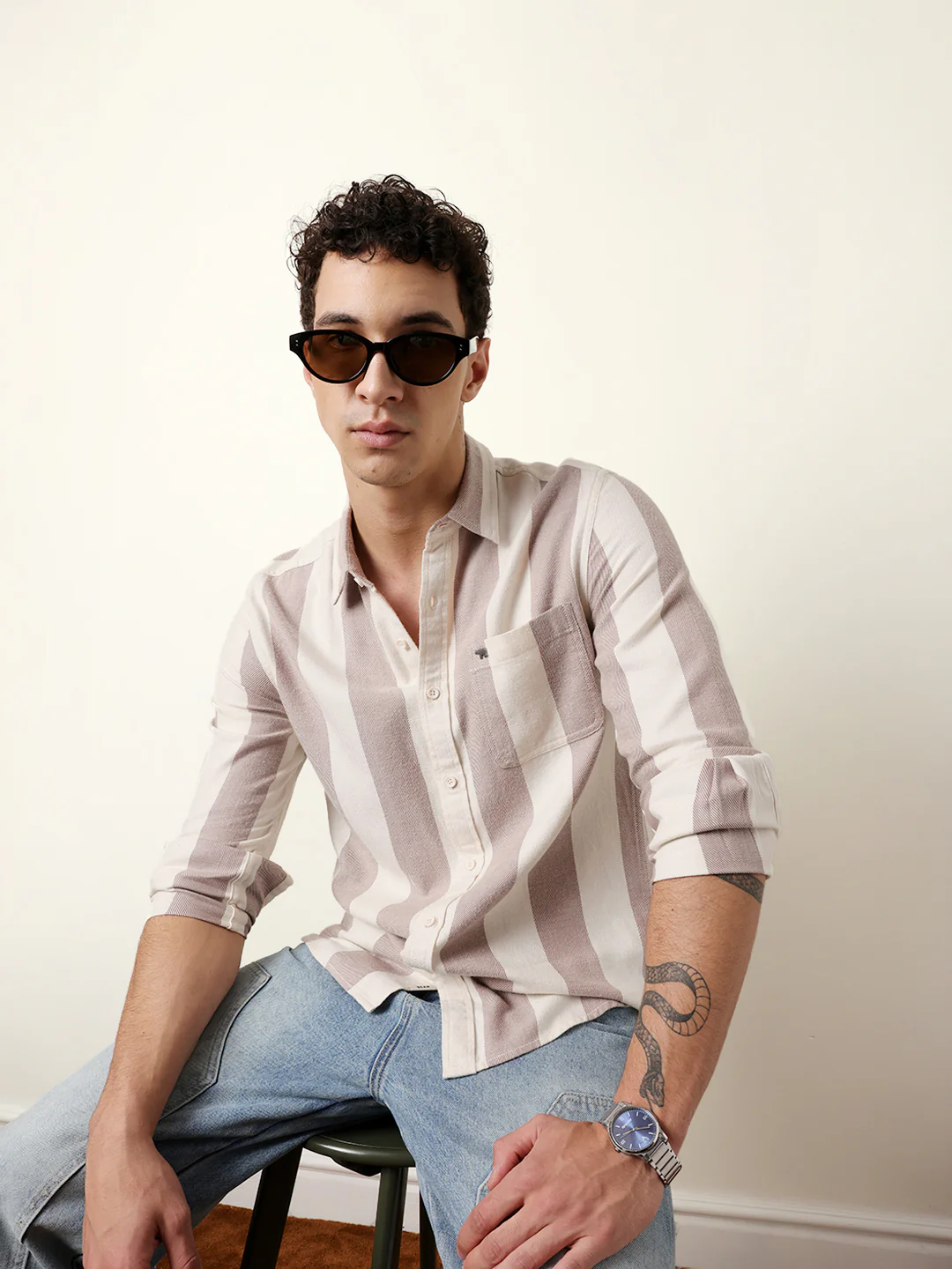 Men Checked Casual Full-Sleeve Shirt