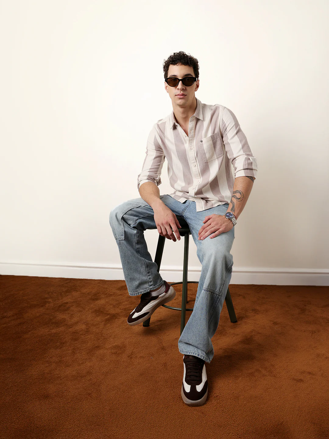 Men Checked Casual Full-Sleeve Shirt - Image 2