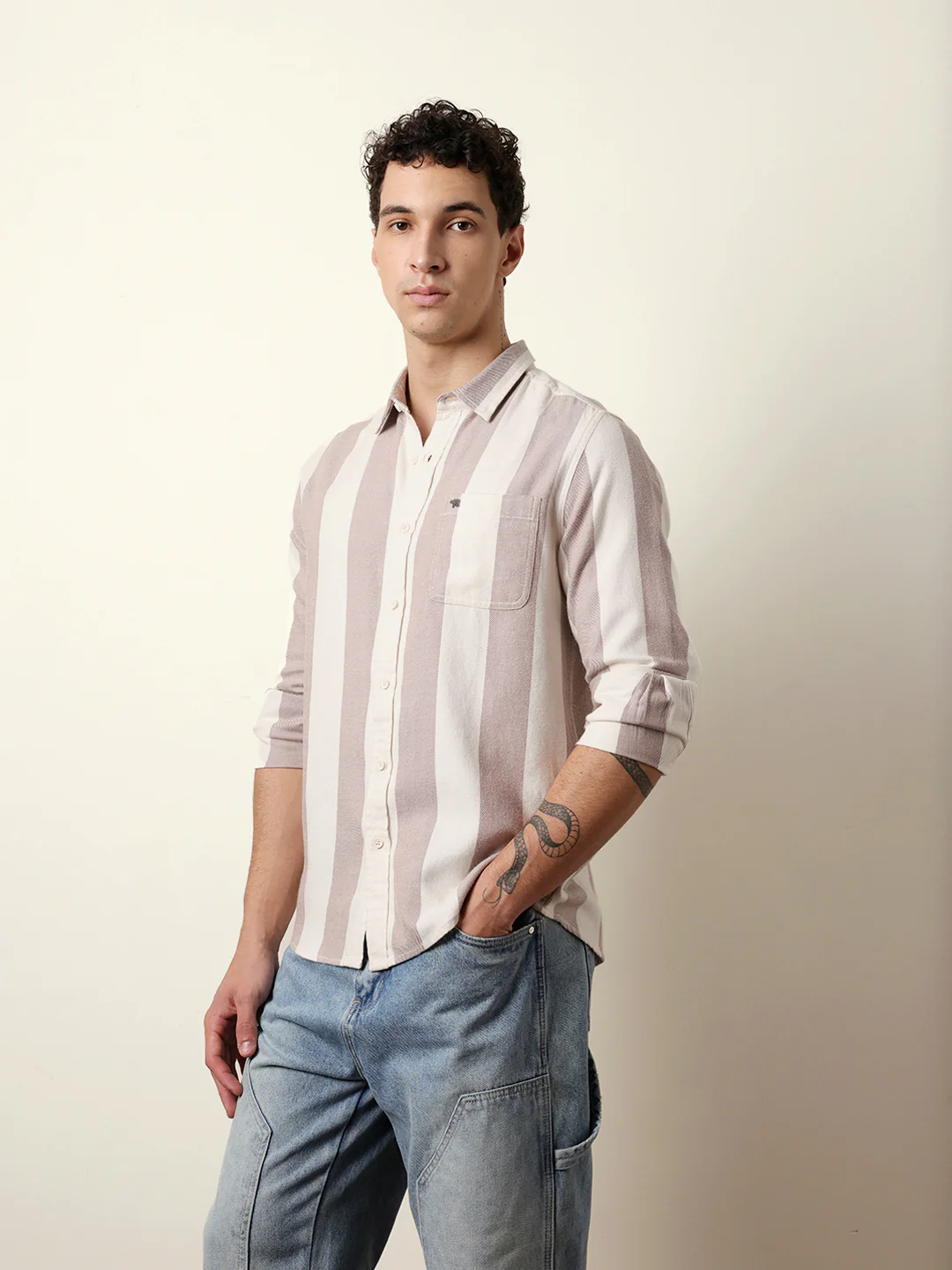Men Checked Casual Full-Sleeve Shirt - Image 4
