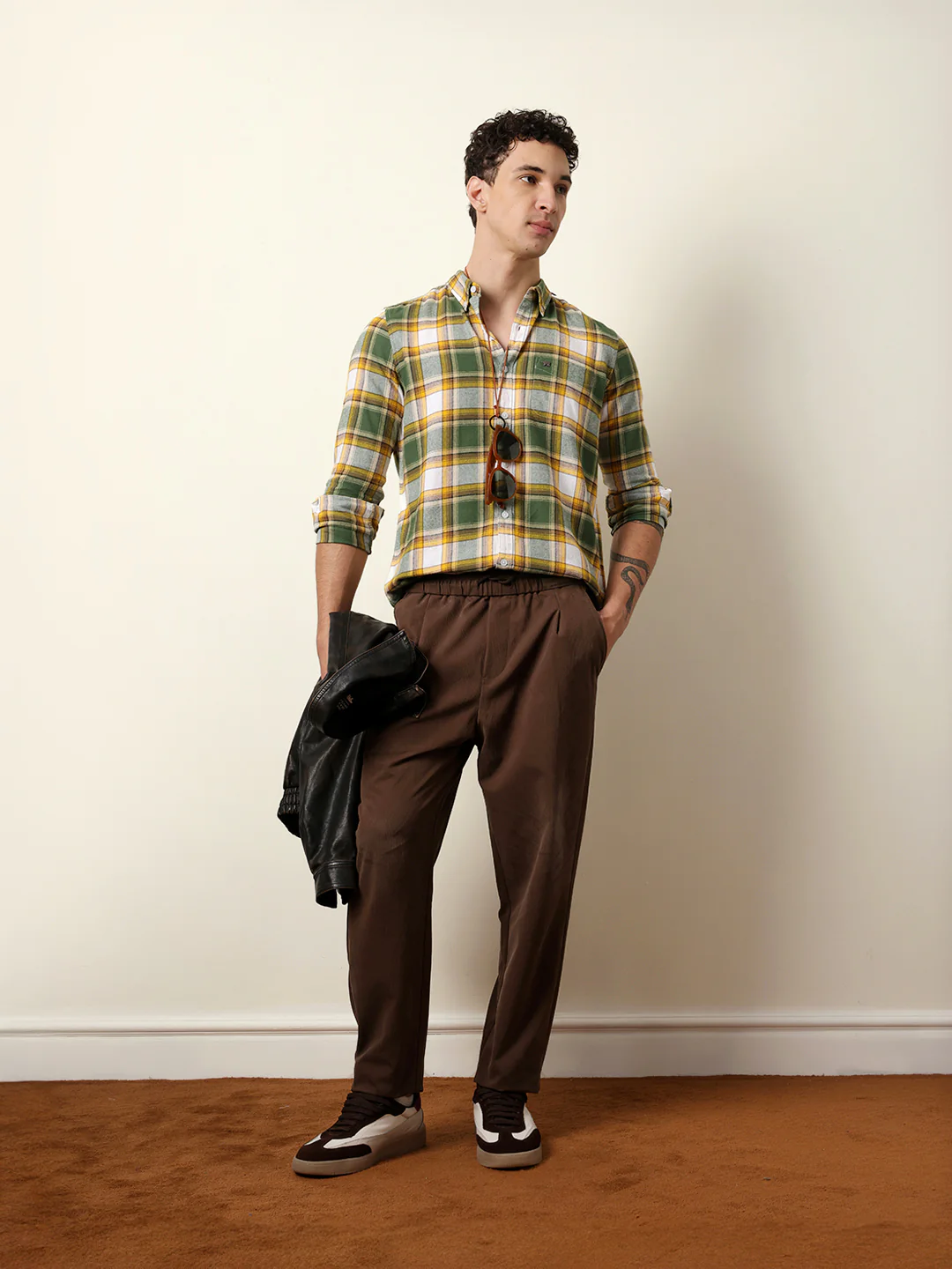 Men Checked Casual Full-Sleeve Shirt - Image 2