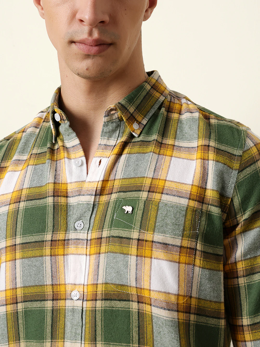 Men Checked Casual Full-Sleeve Shirt - Image 6