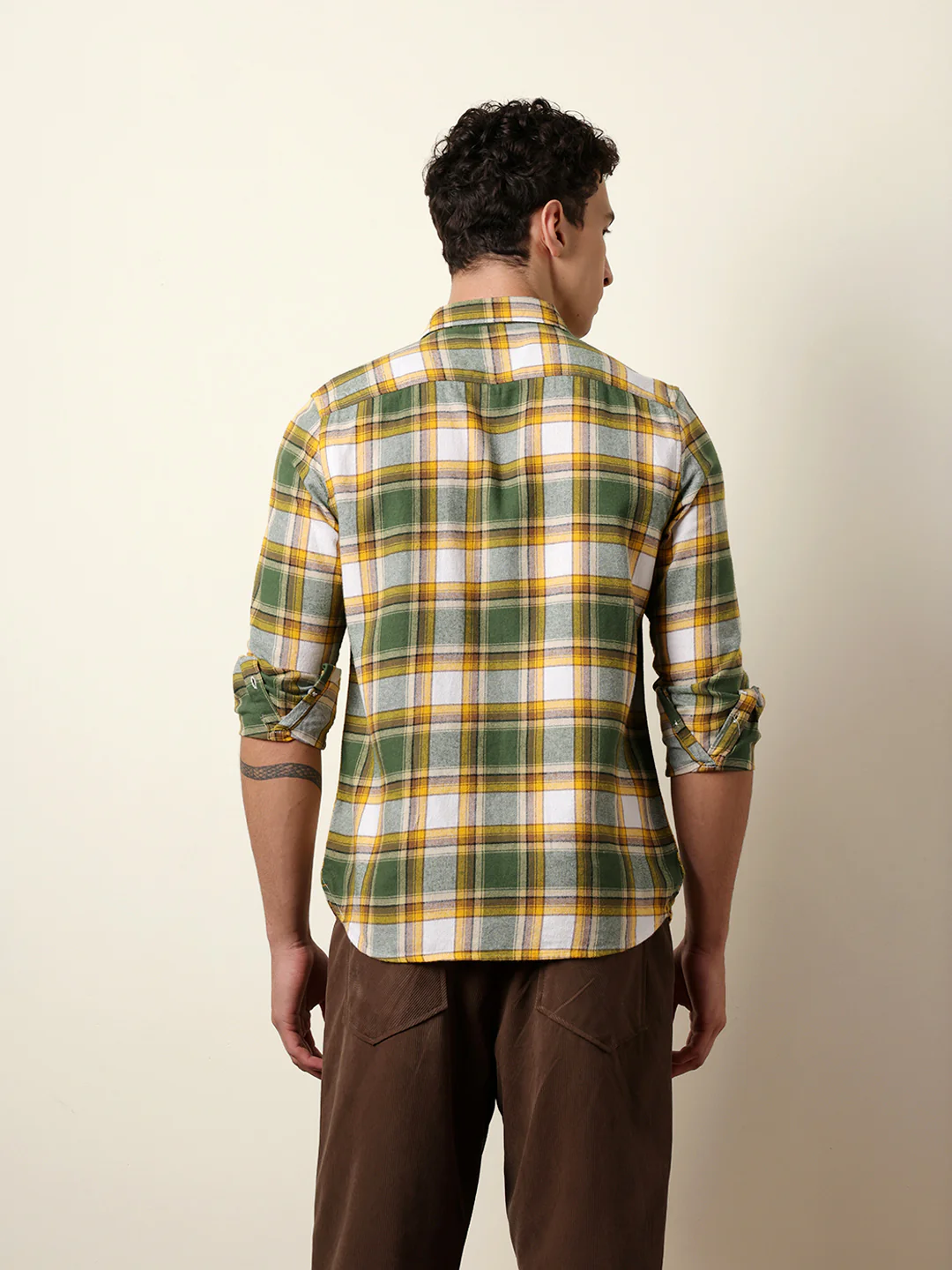 Men Checked Casual Full-Sleeve Shirt - Image 7