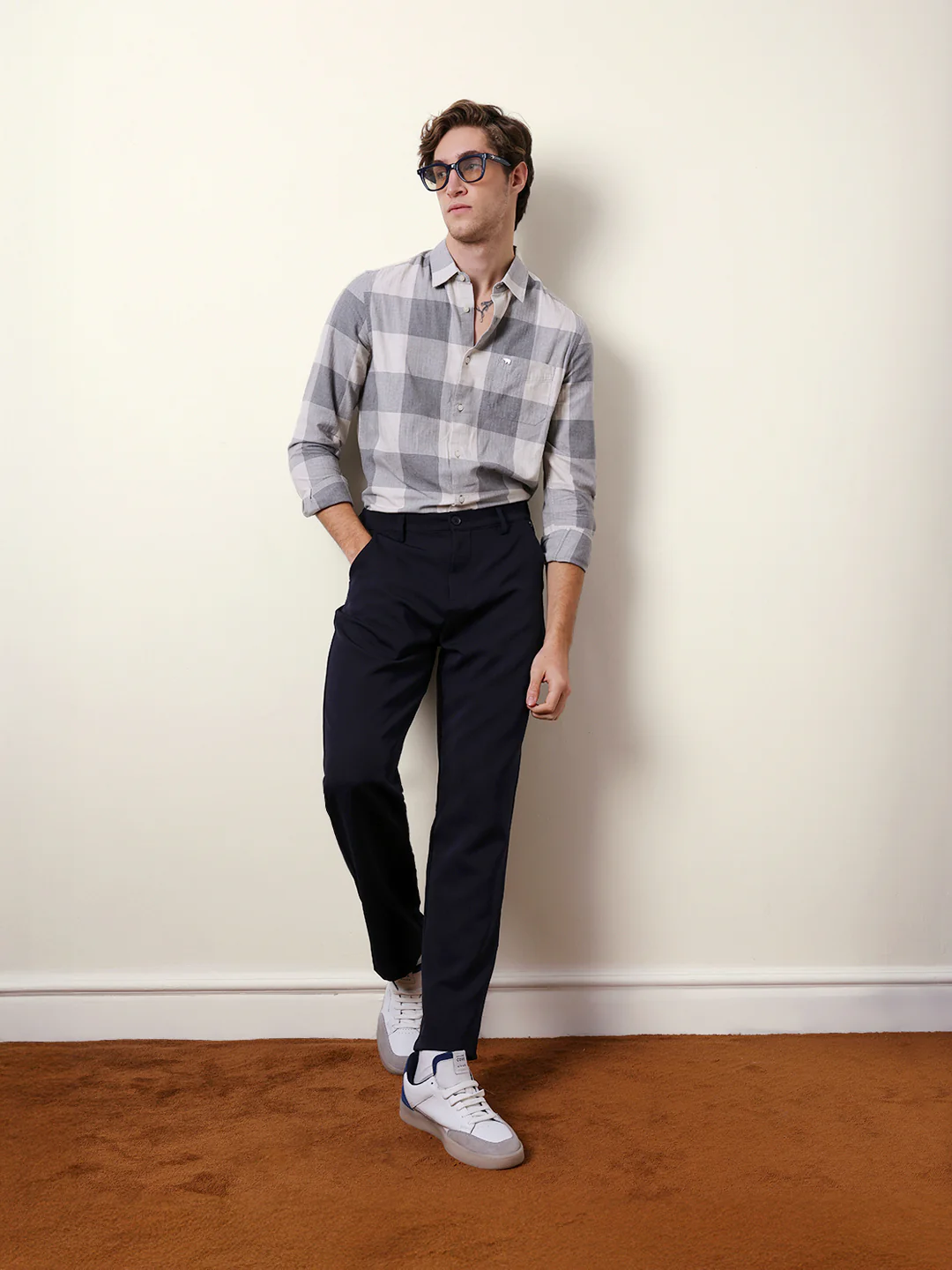 Men Checked Casual Full-Sleeve Shirt - Image 2