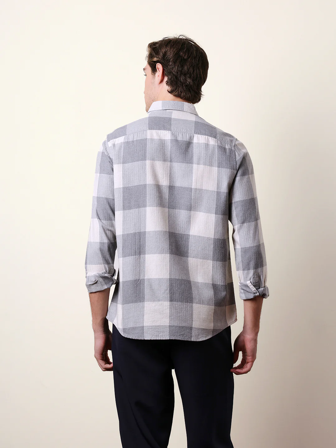 Men Checked Casual Full-Sleeve Shirt - Image 7