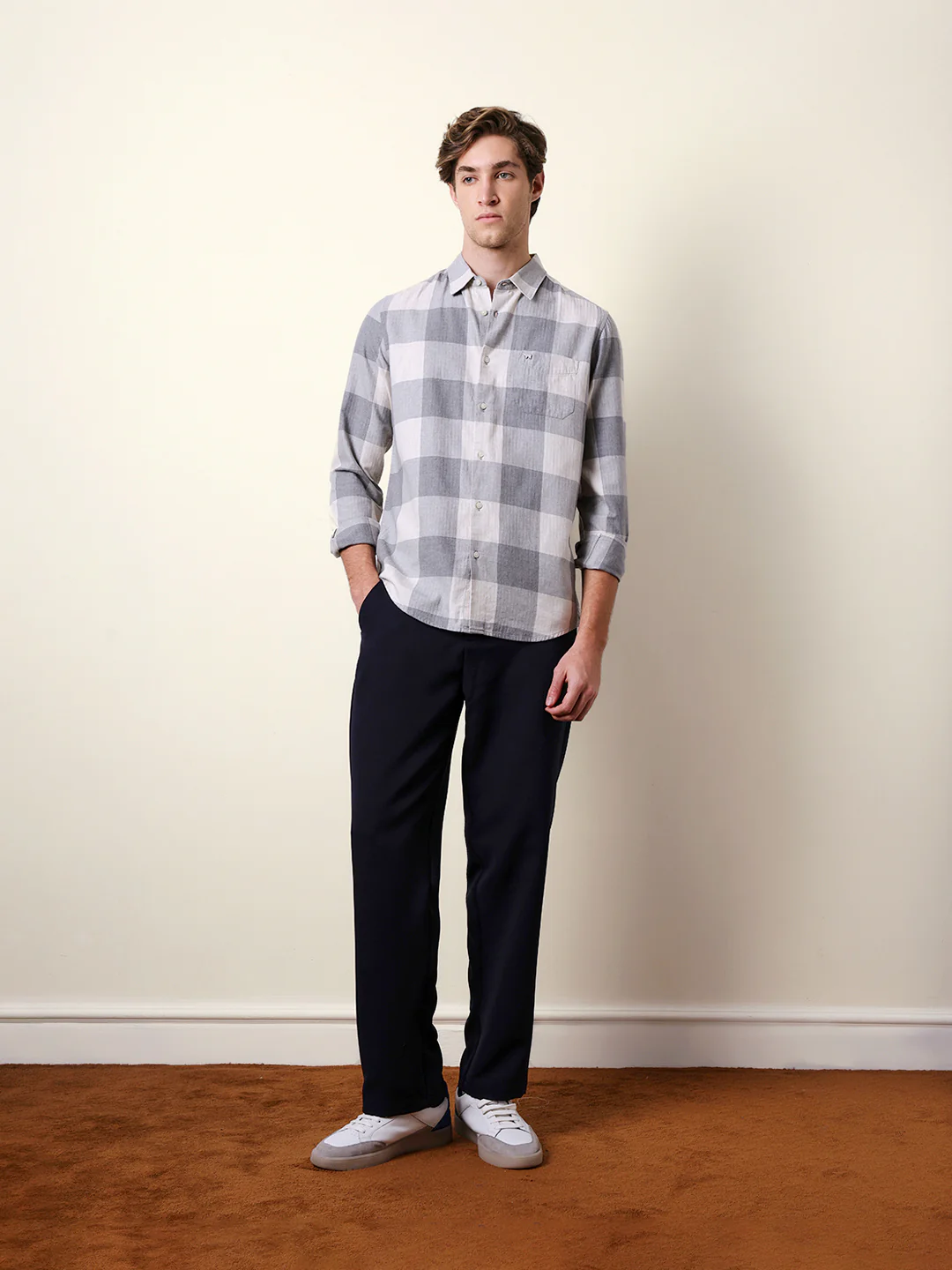 Men Checked Casual Full-Sleeve Shirt - Image 8