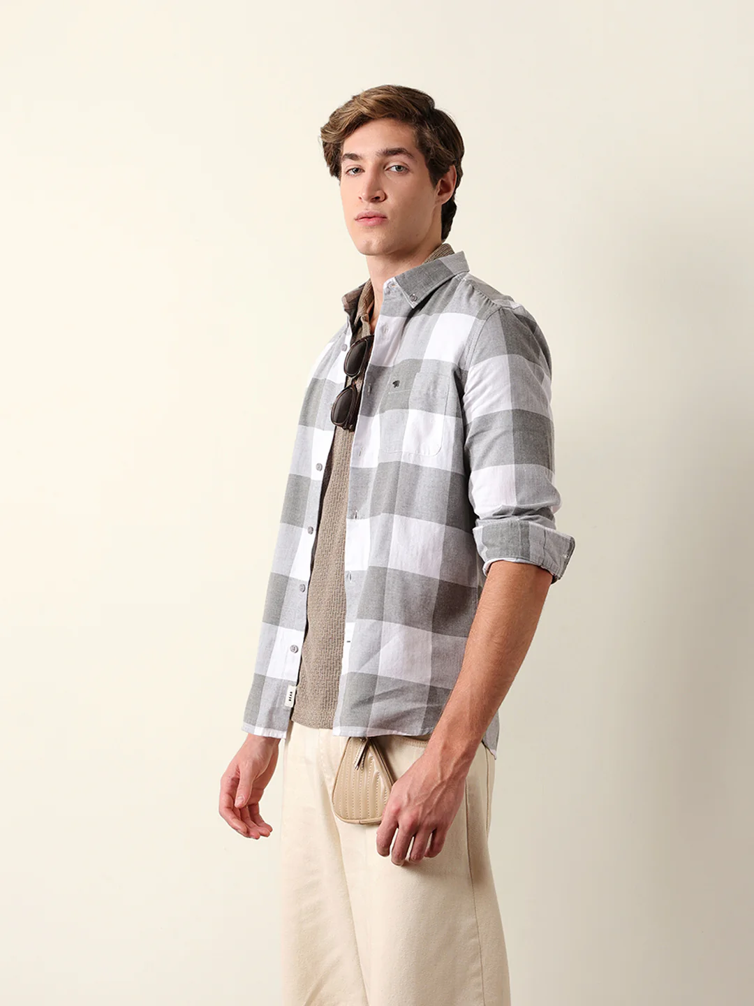 Men Checked Casual Shirt - Image 4